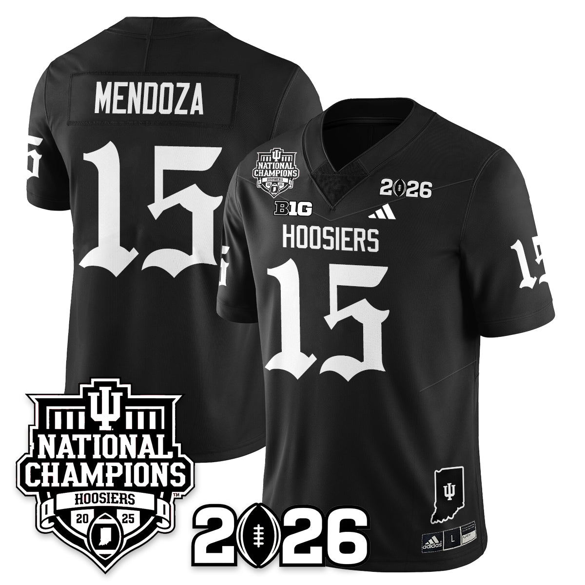 Indiana Hoosiers Gothic Vapor Limited Jersey - 2025 National Champions - All Stitched