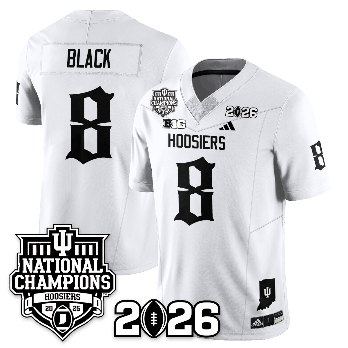 Indiana Hoosiers Gothic Vapor Limited Jersey - 2025 National Champions - All Stitched
