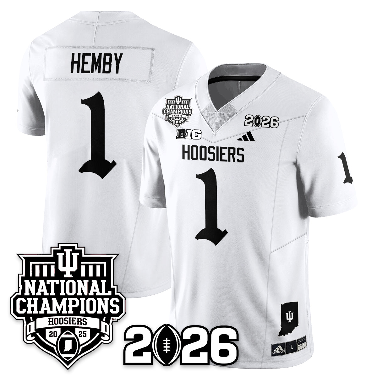 Indiana Hoosiers Gothic Vapor Limited Jersey - 2025 National Champions - All Stitched