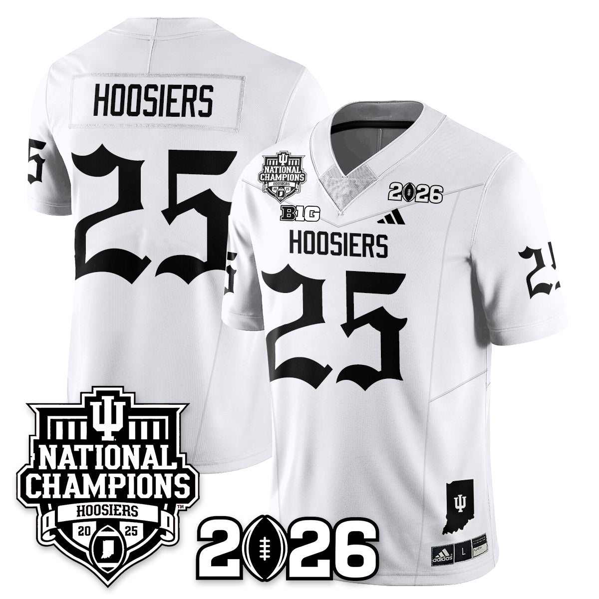 Indiana Hoosiers Gothic Vapor Limited Jersey - 2025 National Champions - All Stitched