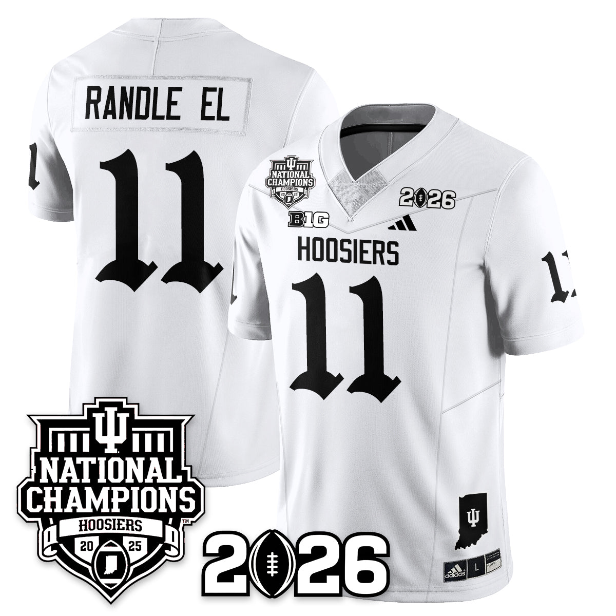 Indiana Hoosiers Gothic Vapor Limited Jersey - 2025 National Champions - All Stitched