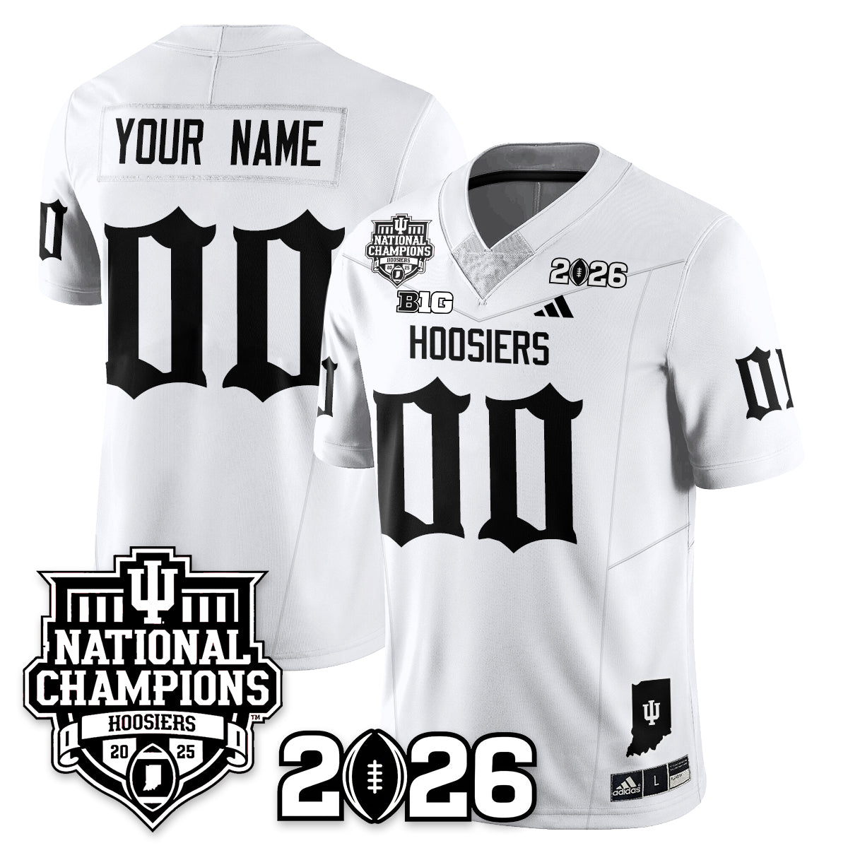 Indiana Hoosiers Gothic Vapor Limited Jersey - 2025 National Champions - All Stitched