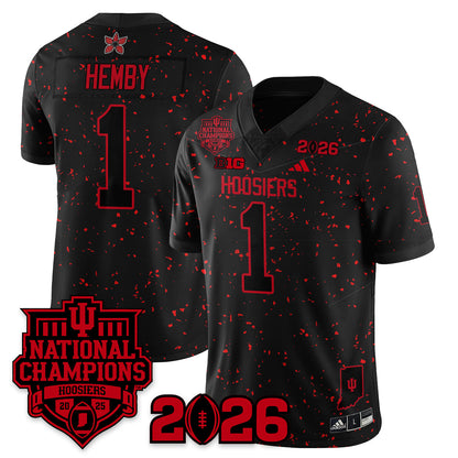 Indiana Hoosiers Stranger Things Vapor Limited Football Jersey - 2025 National Champions - All Stitched