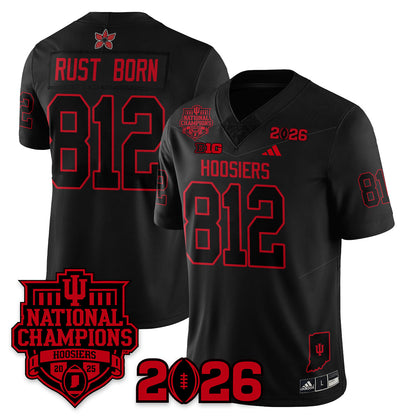 Indiana Hoosiers Stranger Things Vapor Limited Football Jersey - 2025 National Champions - All Stitched