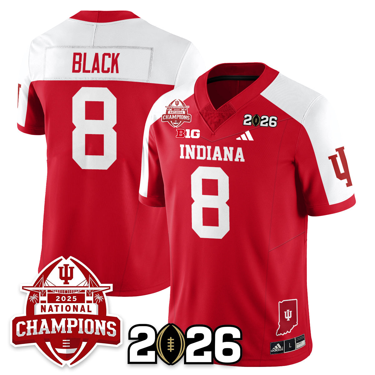 Indiana Hoosiers Vapor Limited Football Jersey V2 - 2025 National Champions - All Stitched