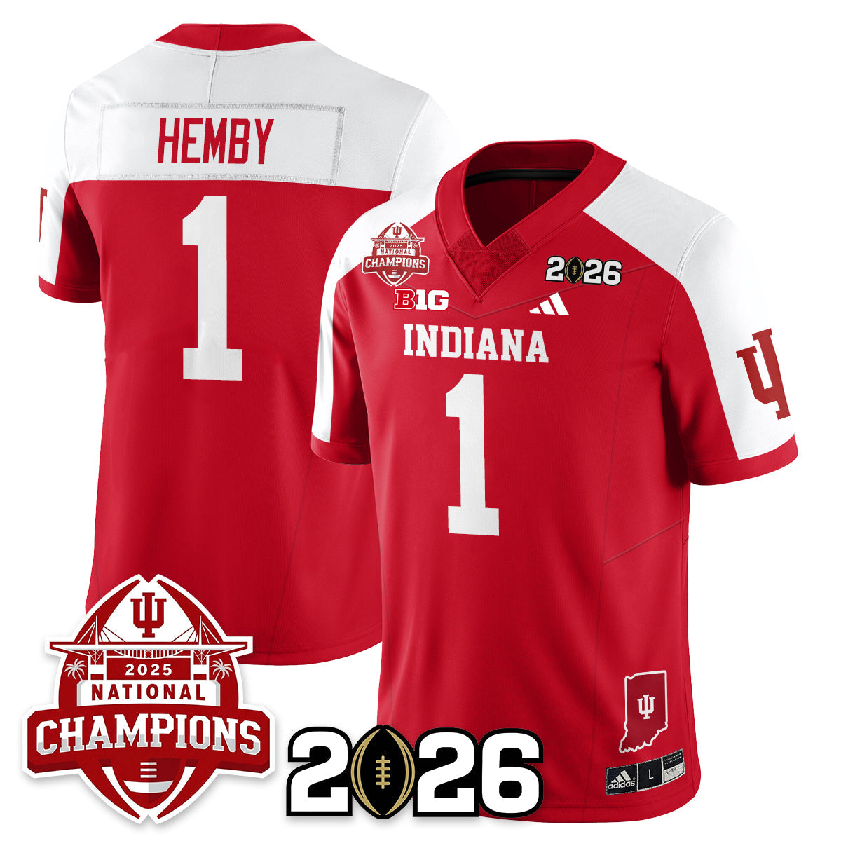 Indiana Hoosiers Vapor Limited Football Jersey V2 - 2025 National Champions - All Stitched