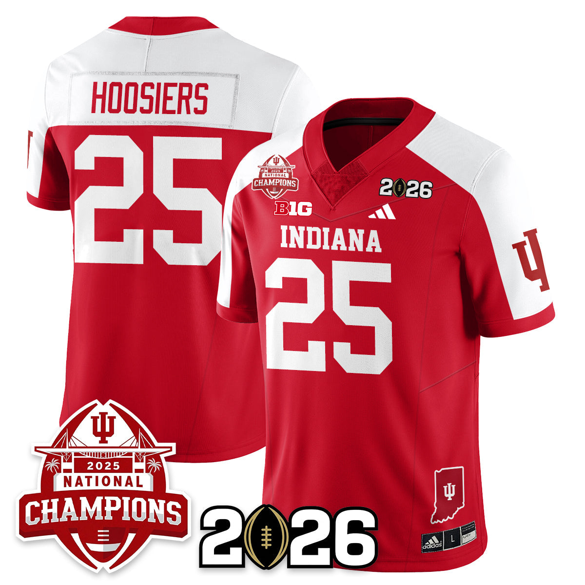 Indiana Hoosiers Vapor Limited Football Jersey V2 - 2025 National Champions - All Stitched