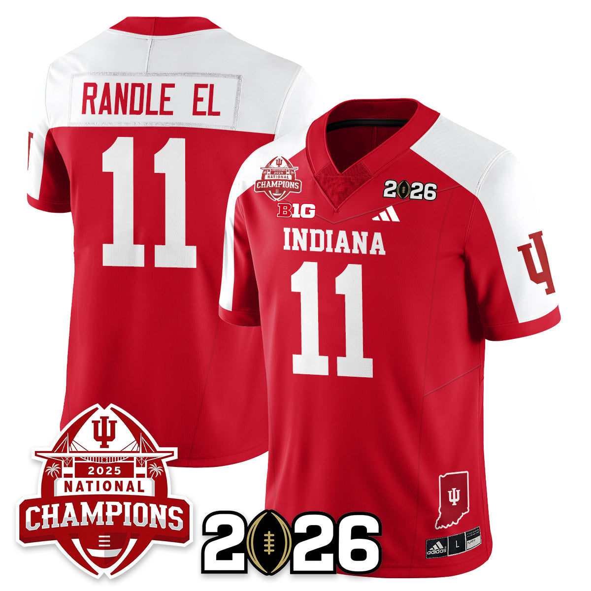 Indiana Hoosiers Vapor Limited Football Jersey V2 - 2025 National Champions - All Stitched