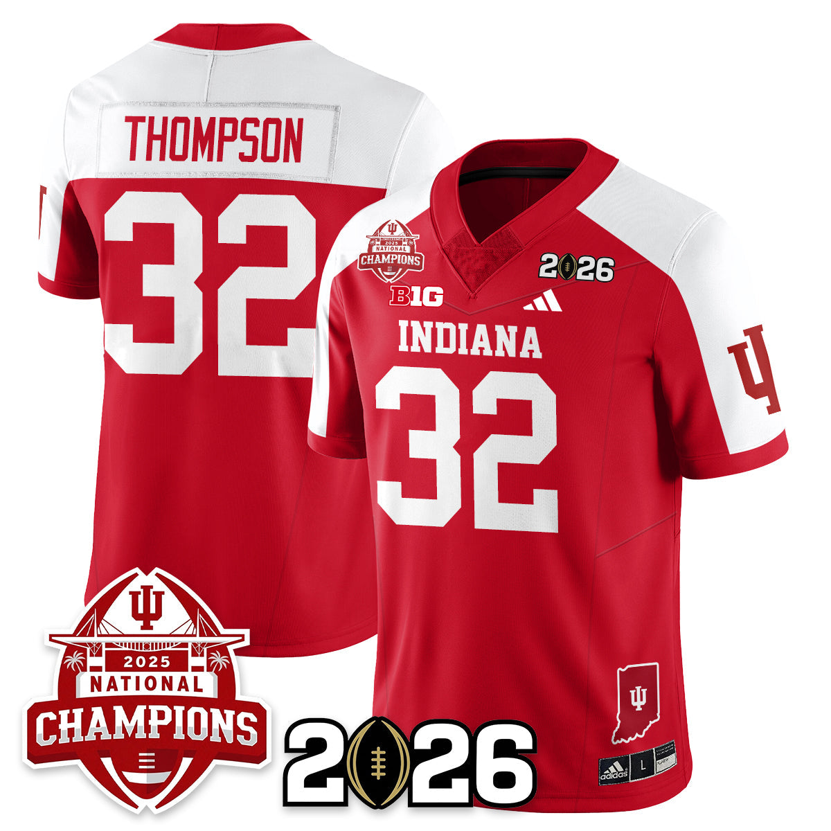 Indiana Hoosiers Vapor Limited Football Jersey V2 - 2025 National Champions - All Stitched