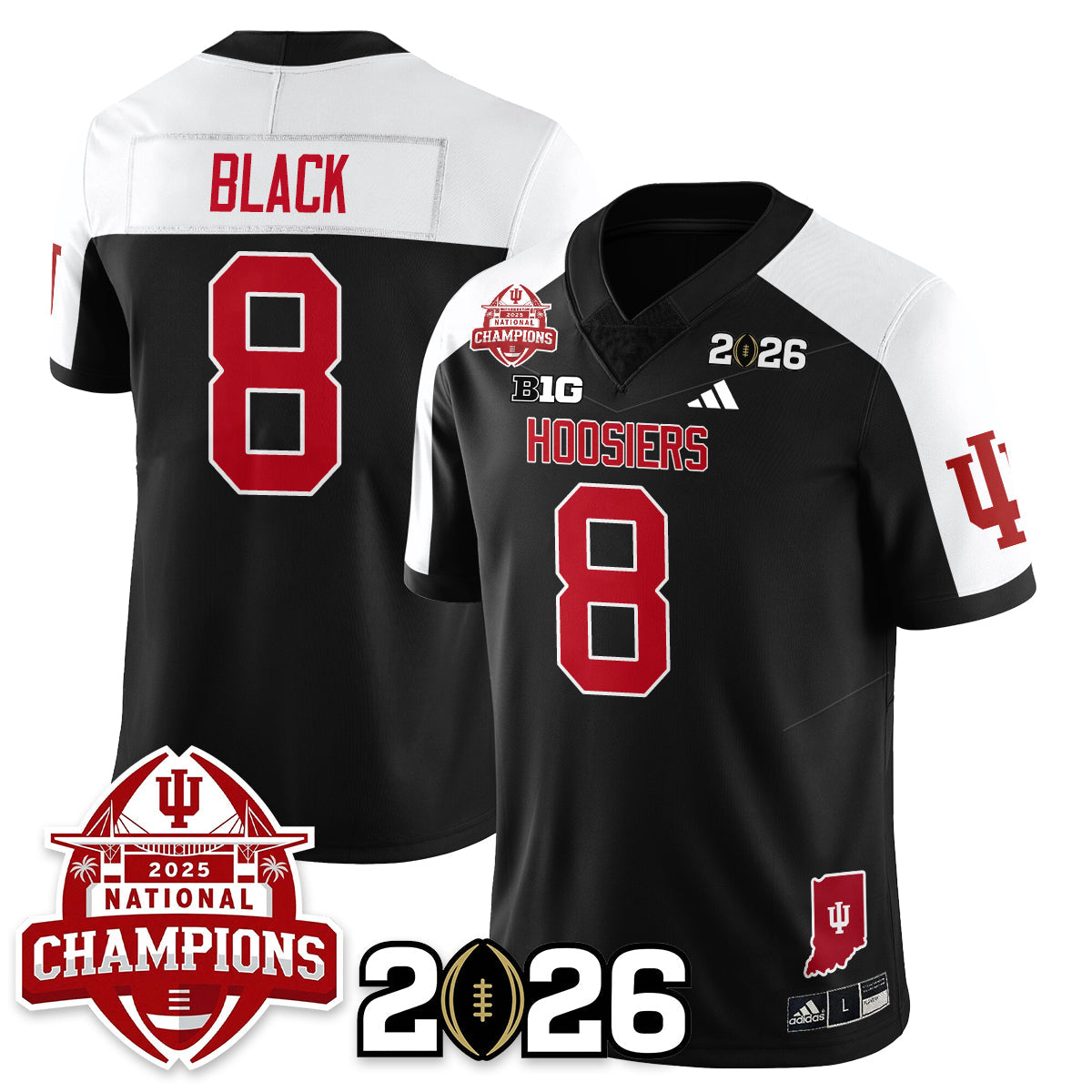 Indiana Hoosiers Vapor Limited Football Jersey V2 - 2025 National Champions - All Stitched