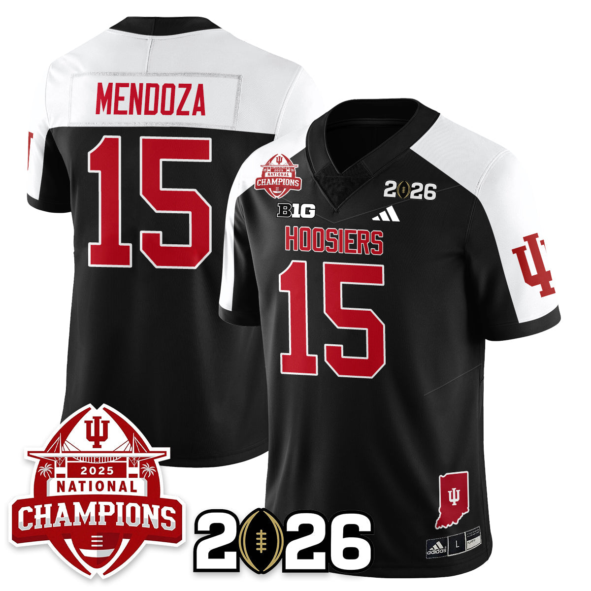 Indiana Hoosiers Vapor Limited Football Jersey V2 - 2025 National Champions - All Stitched