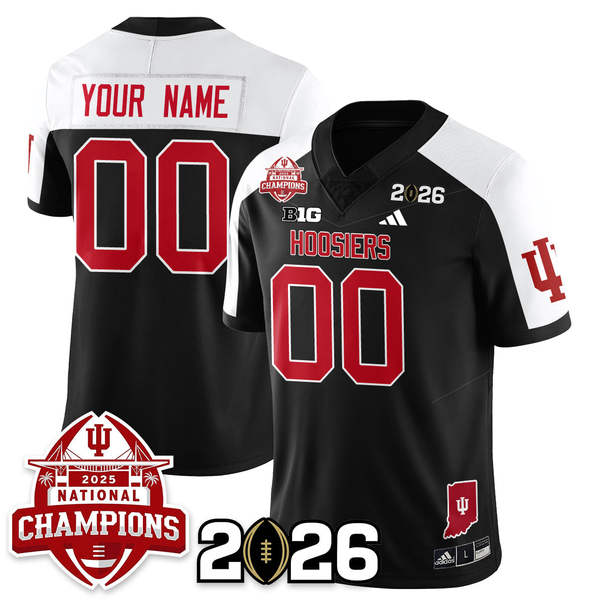 Indiana Hoosiers Vapor Limited Football Jersey V2 - 2025 National Champions - All Stitched