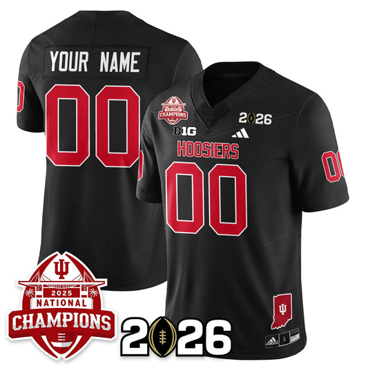 Custom Indiana Hoosiers Vapor Limited Football Jersey V2 - 2025 National Champions - All Stitched