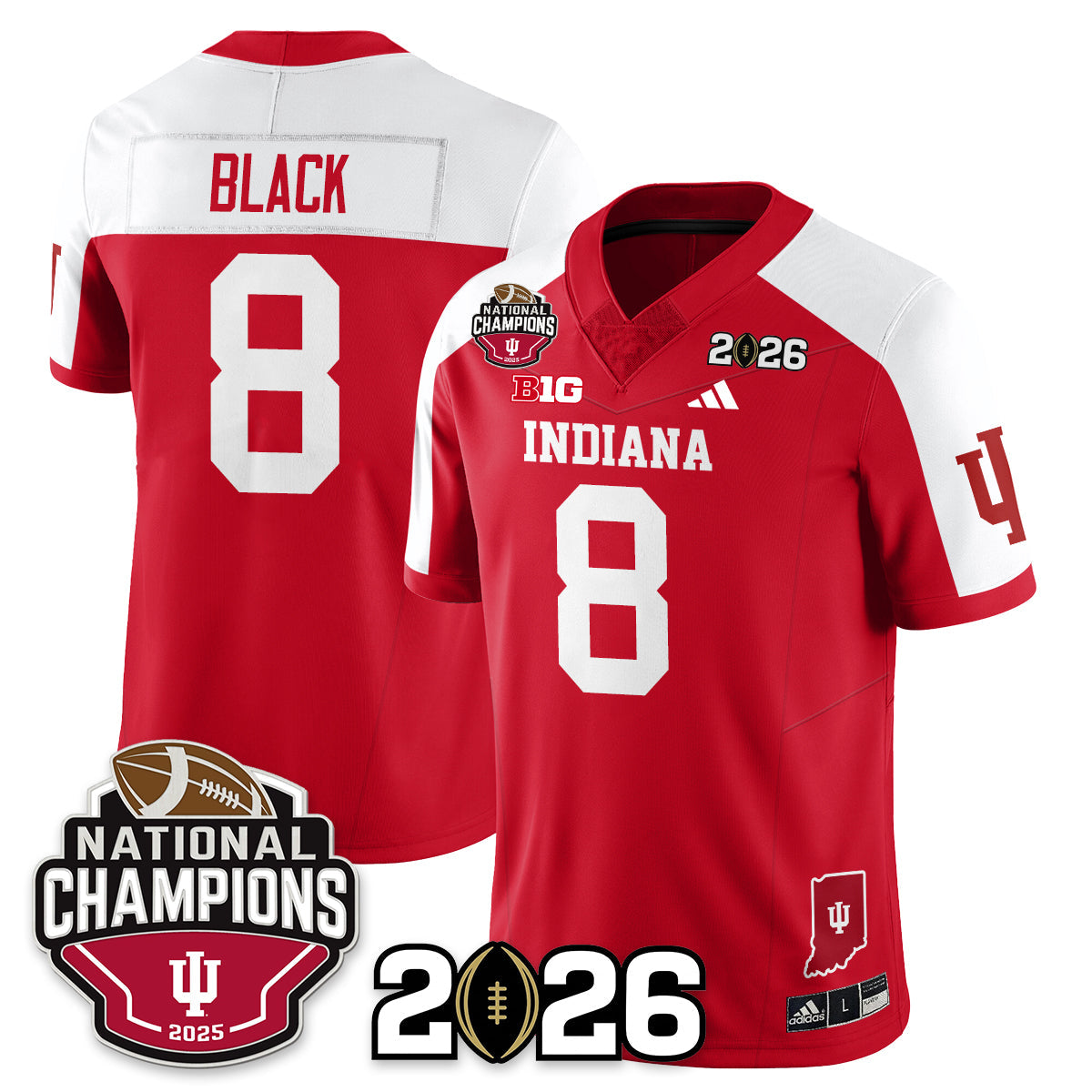 Indiana Hoosiers Vapor Limited Football Jersey V3 - 2025 National Champions - All Stitched