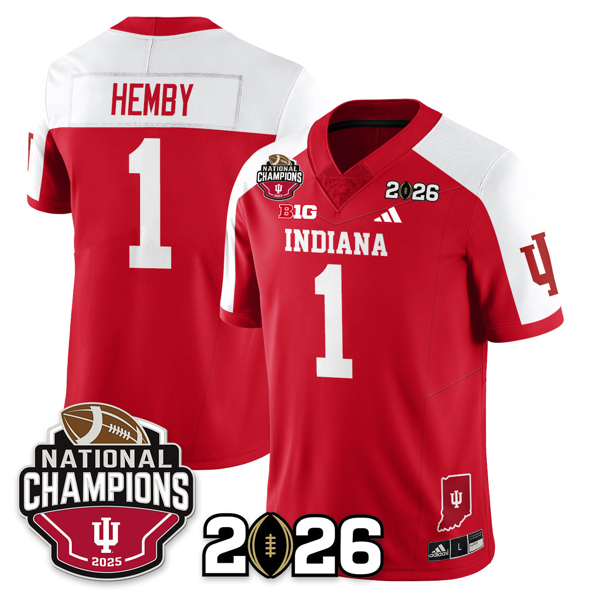 Indiana Hoosiers Vapor Limited Football Jersey V3 - 2025 National Champions - All Stitched