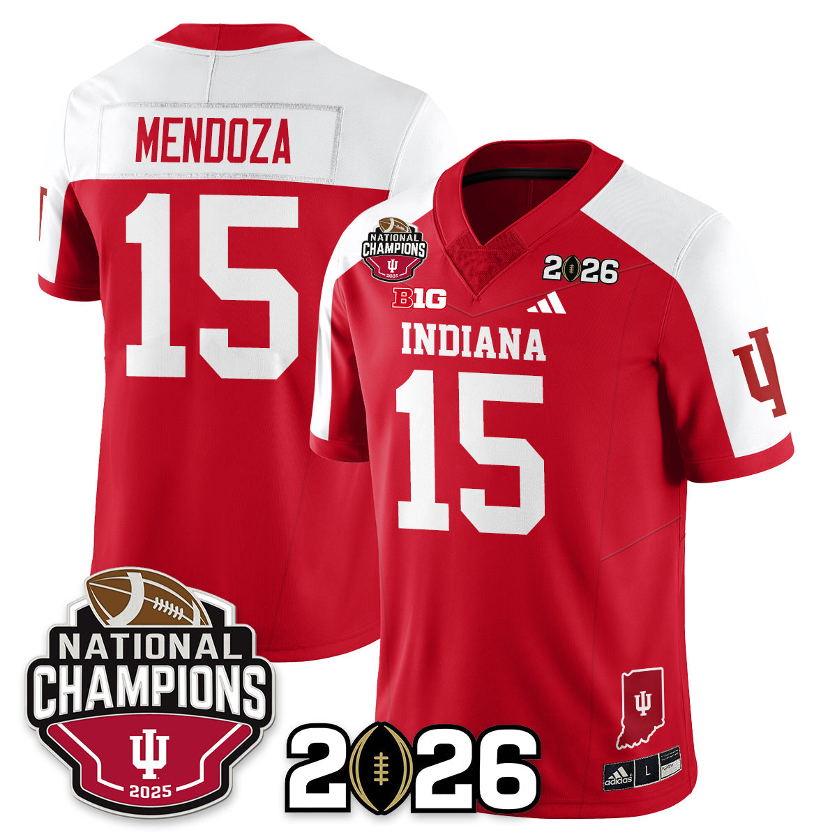 Indiana Hoosiers Vapor Limited Football Jersey V3 - 2025 National Champions - All Stitched