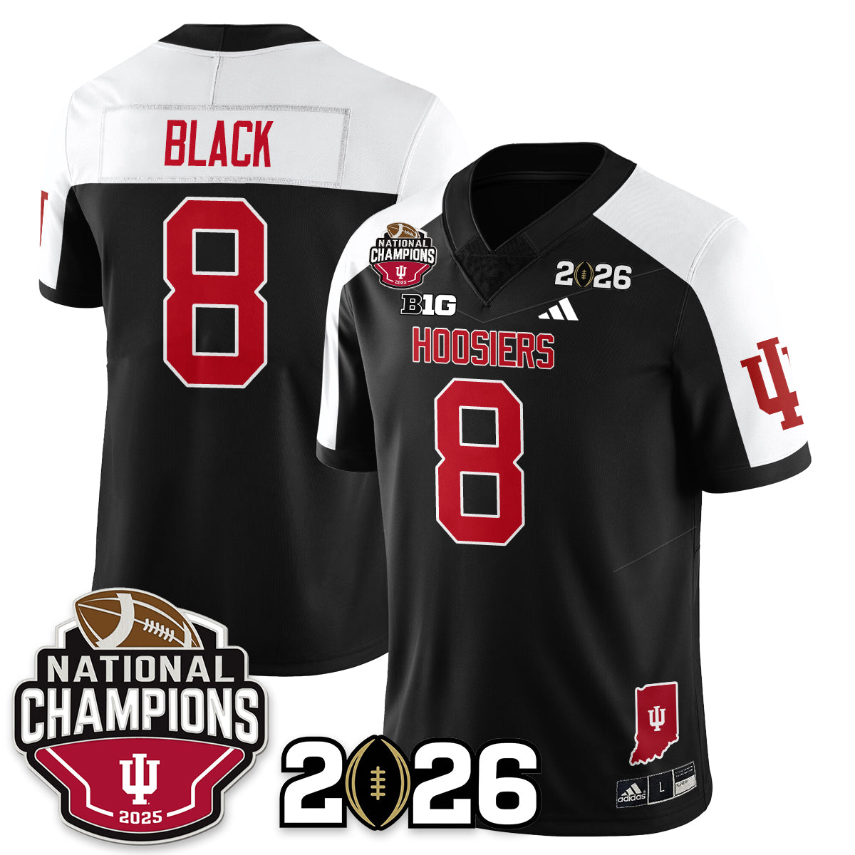 Indiana Hoosiers Vapor Limited Football Jersey V3 - 2025 National Champions - All Stitched