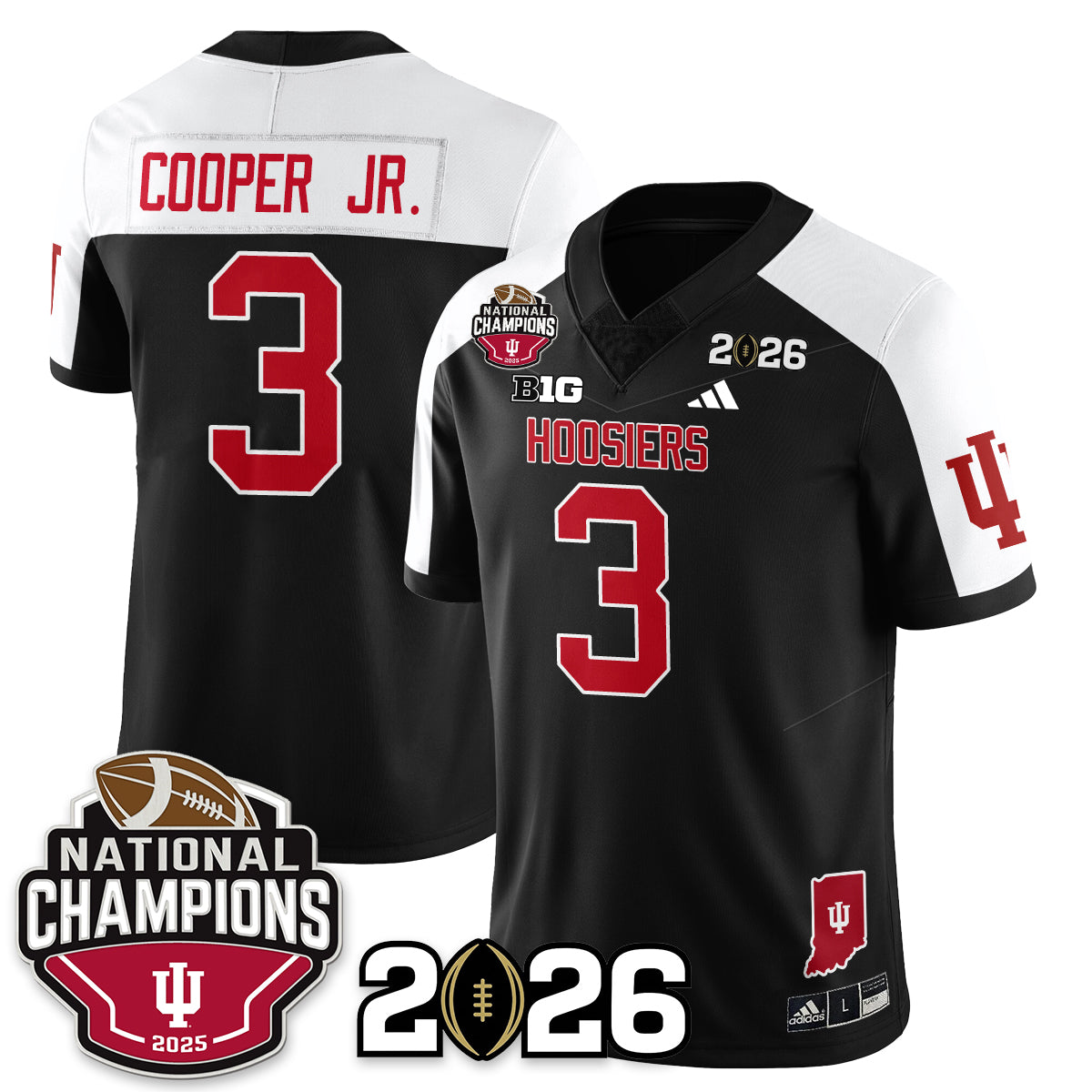Indiana Hoosiers Vapor Limited Football Jersey V3 - 2025 National Champions - All Stitched