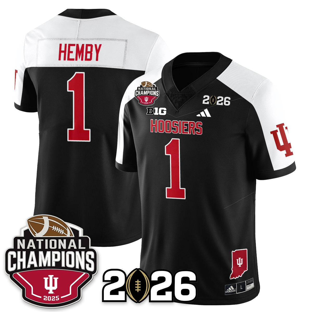 Indiana Hoosiers Vapor Limited Football Jersey V3 - 2025 National Champions - All Stitched