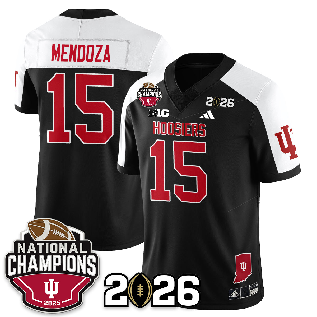 Indiana Hoosiers Vapor Limited Football Jersey V3 - 2025 National Champions - All Stitched