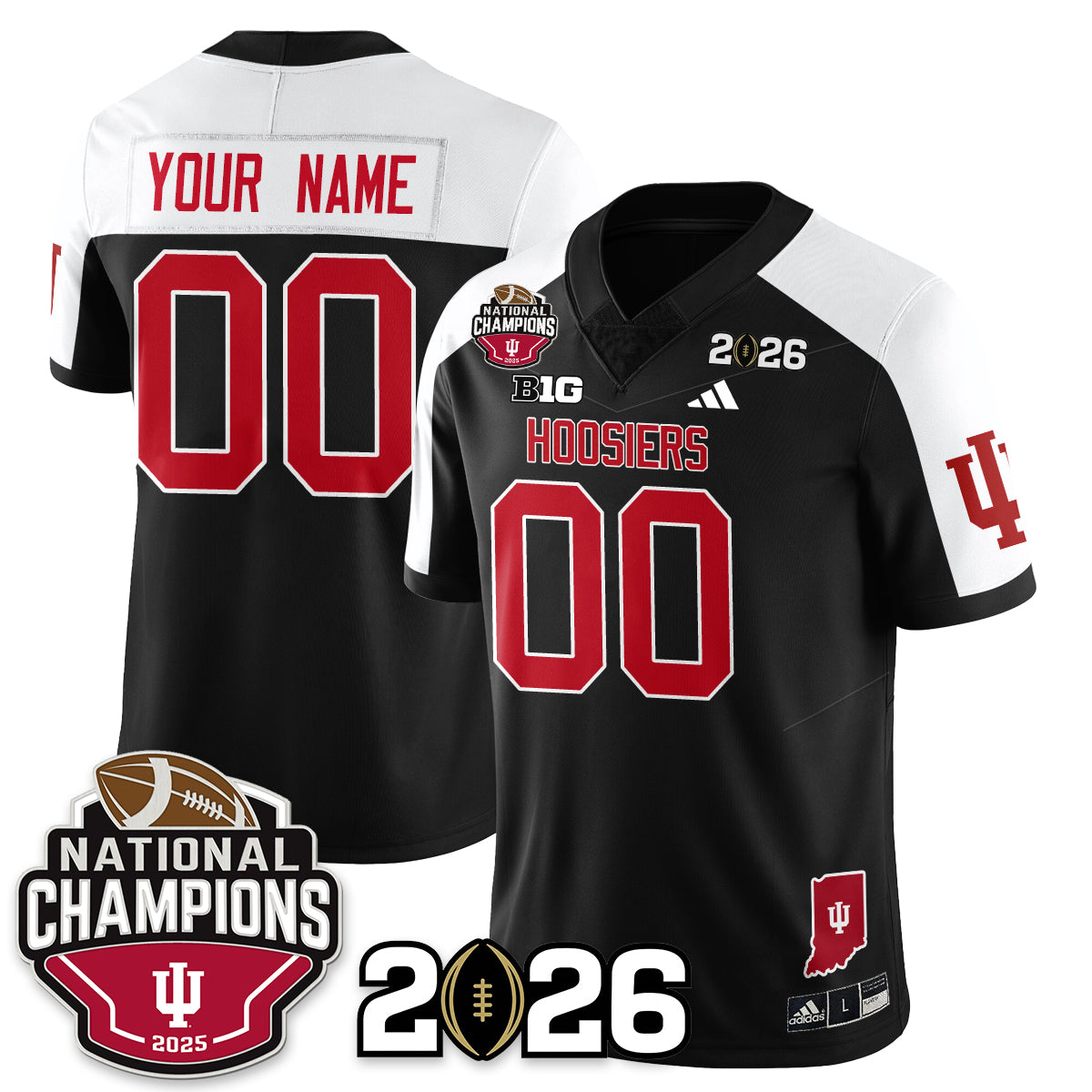 Indiana Hoosiers Vapor Limited Football Jersey V3 - 2025 National Champions - All Stitched