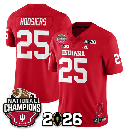 Indiana Hoosiers Vapor Limited Football Jersey V3 - 2025 National Champions - All Stitched