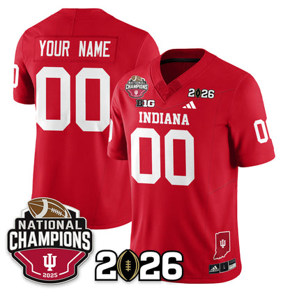 Custom Indiana Hoosiers Vapor Limited Football Jersey V3 - 2025 National Champions - All Stitched