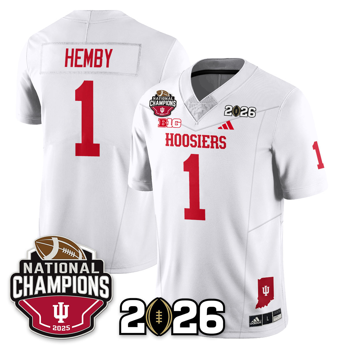 Indiana Hoosiers Vapor Limited Football Jersey V3 - 2025 National Champions - All Stitched