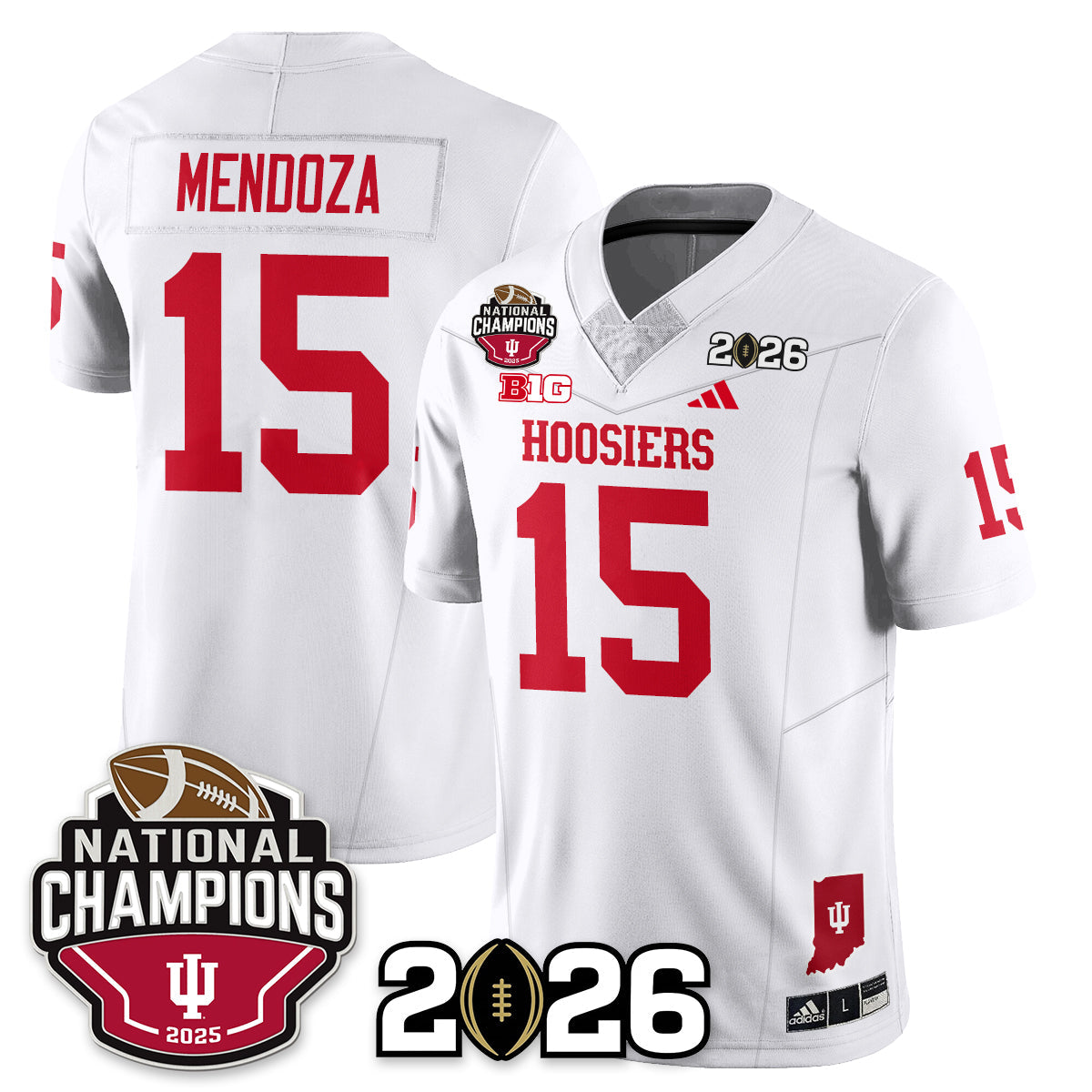 Indiana Hoosiers Vapor Limited Football Jersey V3 - 2025 National Champions - All Stitched