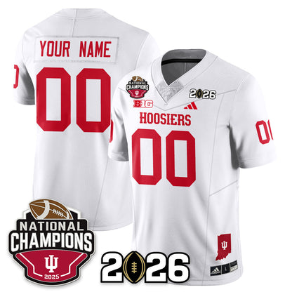 Custom Indiana Hoosiers Vapor Limited Football Jersey V3 - 2025 National Champions - All Stitched