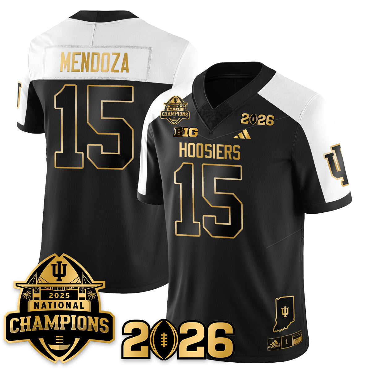 Indiana Hoosiers Vapor Limited Football Jersey V2 - 2025 National Champions - All Stitched