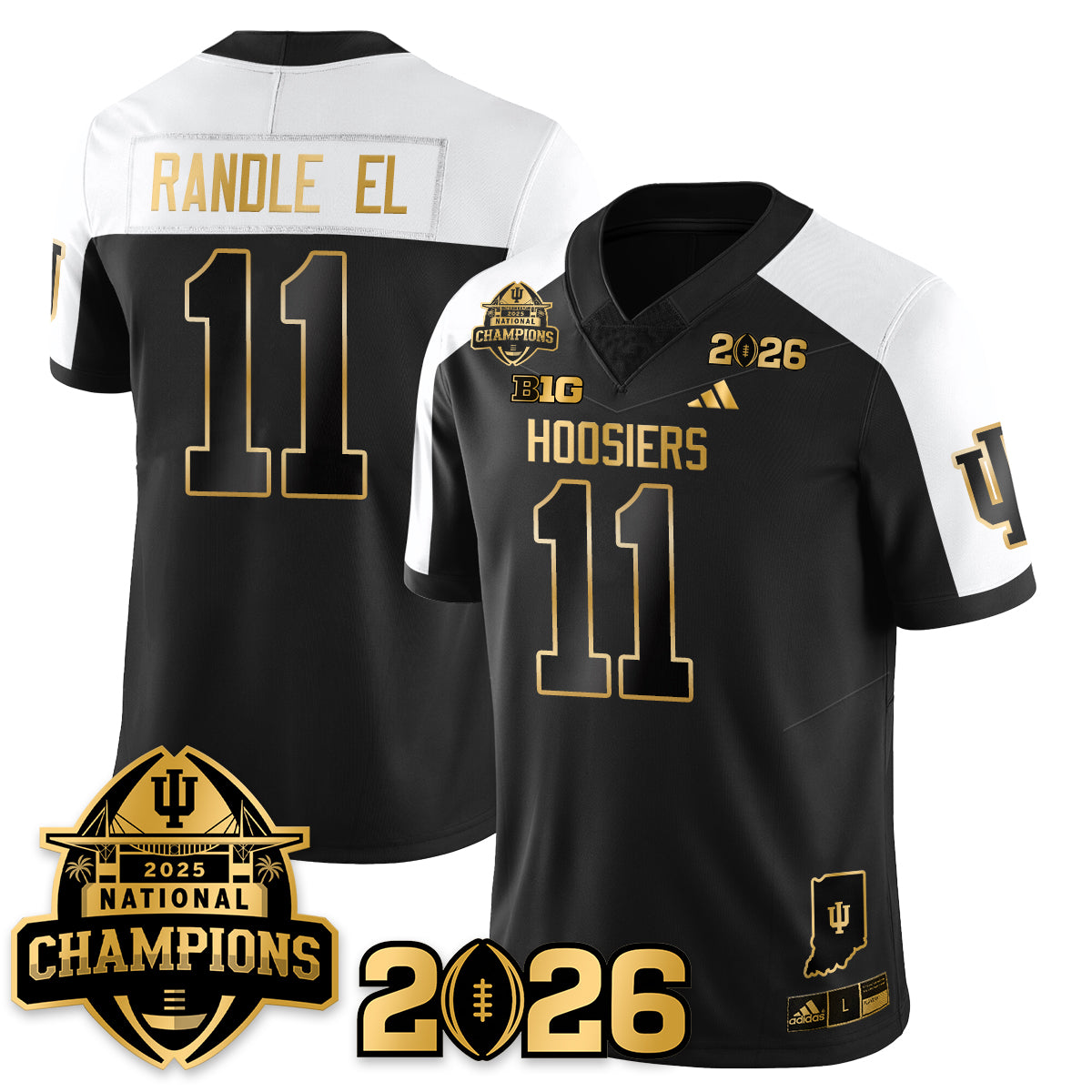 Indiana Hoosiers Vapor Limited Football Jersey V2 - 2025 National Champions - All Stitched