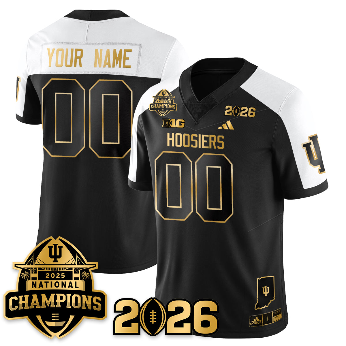 Indiana Hoosiers Vapor Limited Football Jersey V2 - 2025 National Champions - All Stitched