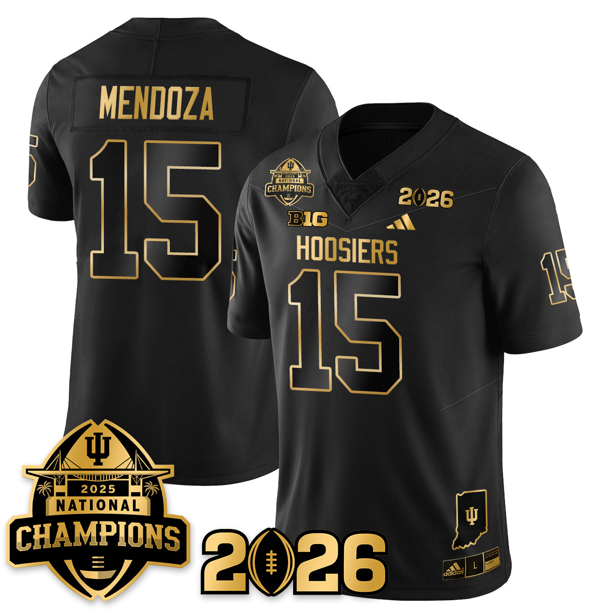 Indiana Hoosiers Vapor Limited Football Jersey V2 - 2025 National Champions - All Stitched