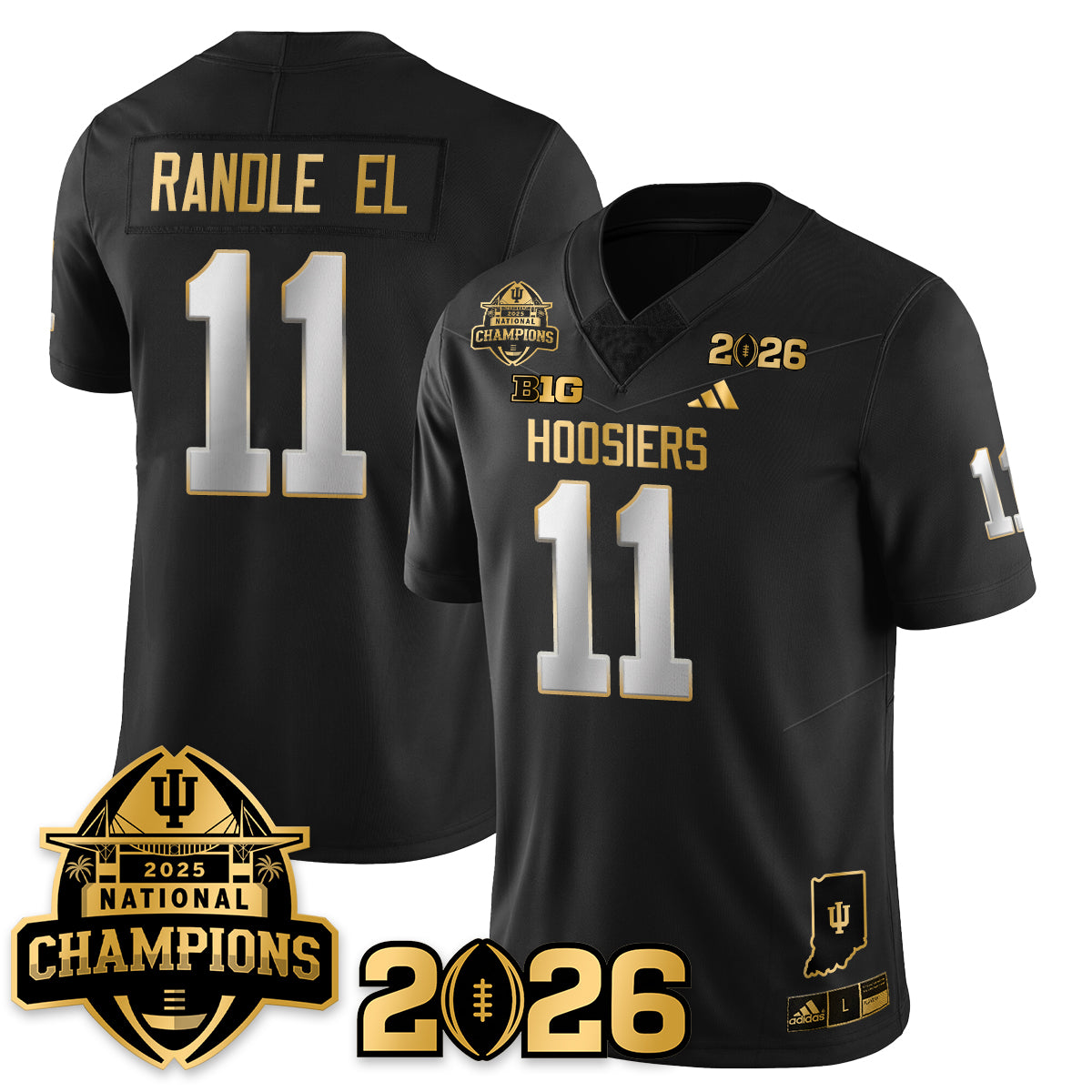 Indiana Hoosiers Vapor Limited Football Jersey V2 - 2025 National Champions - All Stitched