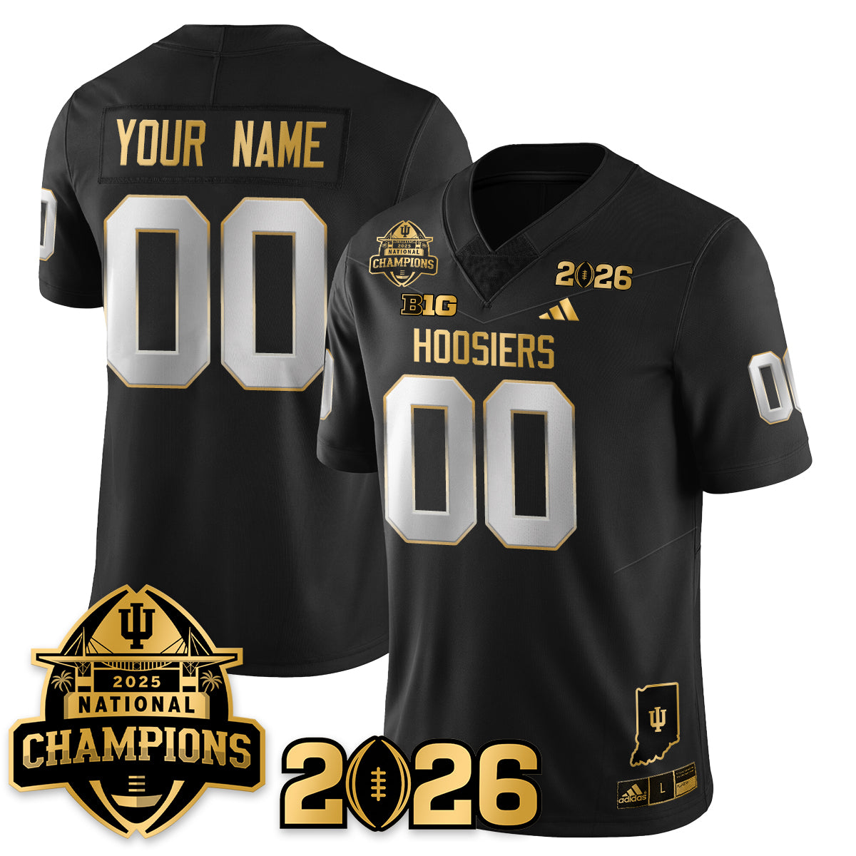 Indiana Hoosiers Vapor Limited Football Jersey V2 - 2025 National Champions - All Stitched