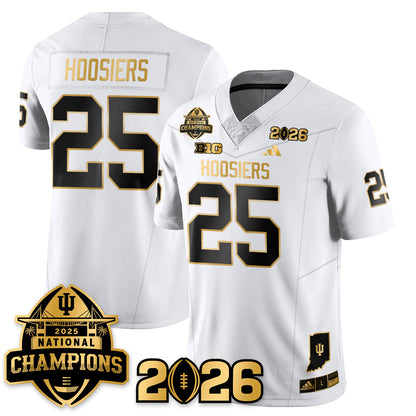 Indiana Hoosiers Vapor Limited Football Jersey V2 - 2025 National Champions - All Stitched