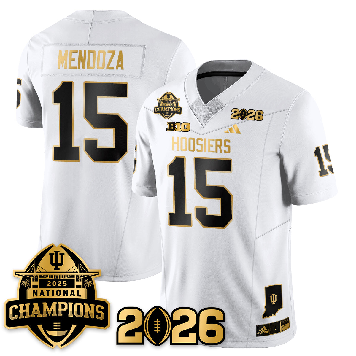 Indiana Hoosiers Vapor Limited Football Jersey V2 - 2025 National Champions - All Stitched