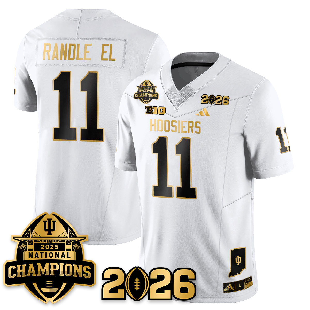 Indiana Hoosiers Vapor Limited Football Jersey V2 - 2025 National Champions - All Stitched