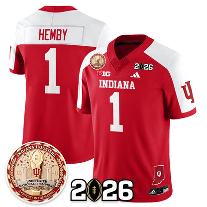 Indiana Hoosiers Vapor Limited Football Jersey V4 - 2025 National Champions - All Stitched