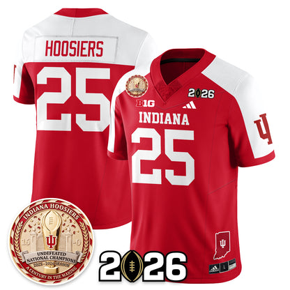 Indiana Hoosiers Vapor Limited Football Jersey V4 - 2025 National Champions - All Stitched