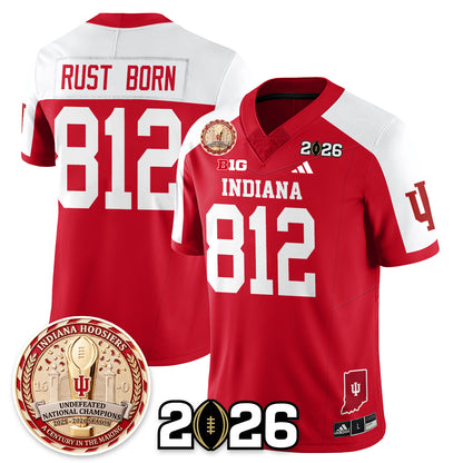 Indiana Hoosiers Vapor Limited Football Jersey V4 - 2025 National Champions - All Stitched