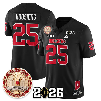 Indiana Hoosiers Vapor Limited Football Jersey V4 - 2025 National Champions - All Stitched