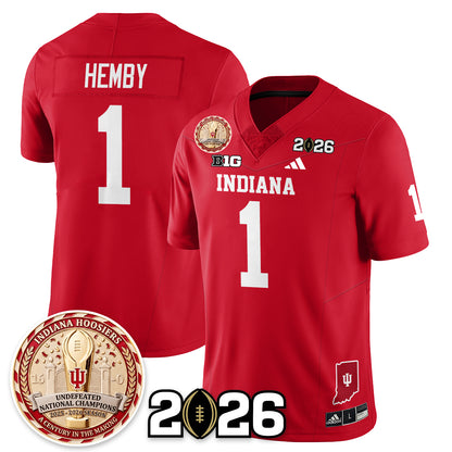 Indiana Hoosiers Vapor Limited Football Jersey V4 - 2025 National Champions - All Stitched
