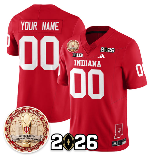 Indiana Hoosiers Vapor Limited Football Custom Jersey V4 - 2025 National Champions - All Stitched