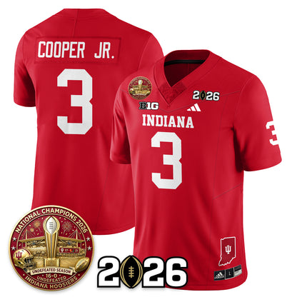 Indiana Hoosiers Vapor Limited Football Jersey V5 - 2025 National Champions - All Stitched