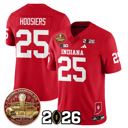 Indiana Hoosiers Vapor Limited Football Jersey V5 - 2025 National Champions - All Stitched