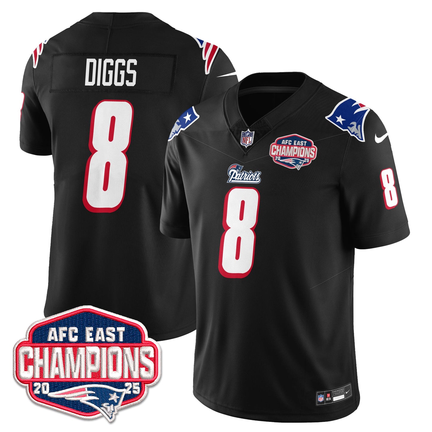 NE 1996 Throwback Limited Vapor Jersey – All Stitched