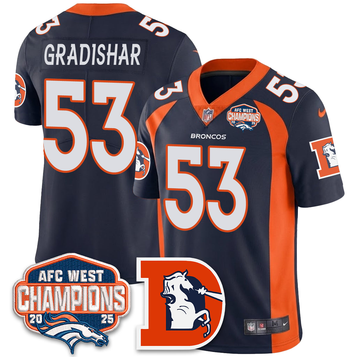 DEN Mitchell & Ness Vapor Limited Jersey - All Stitched