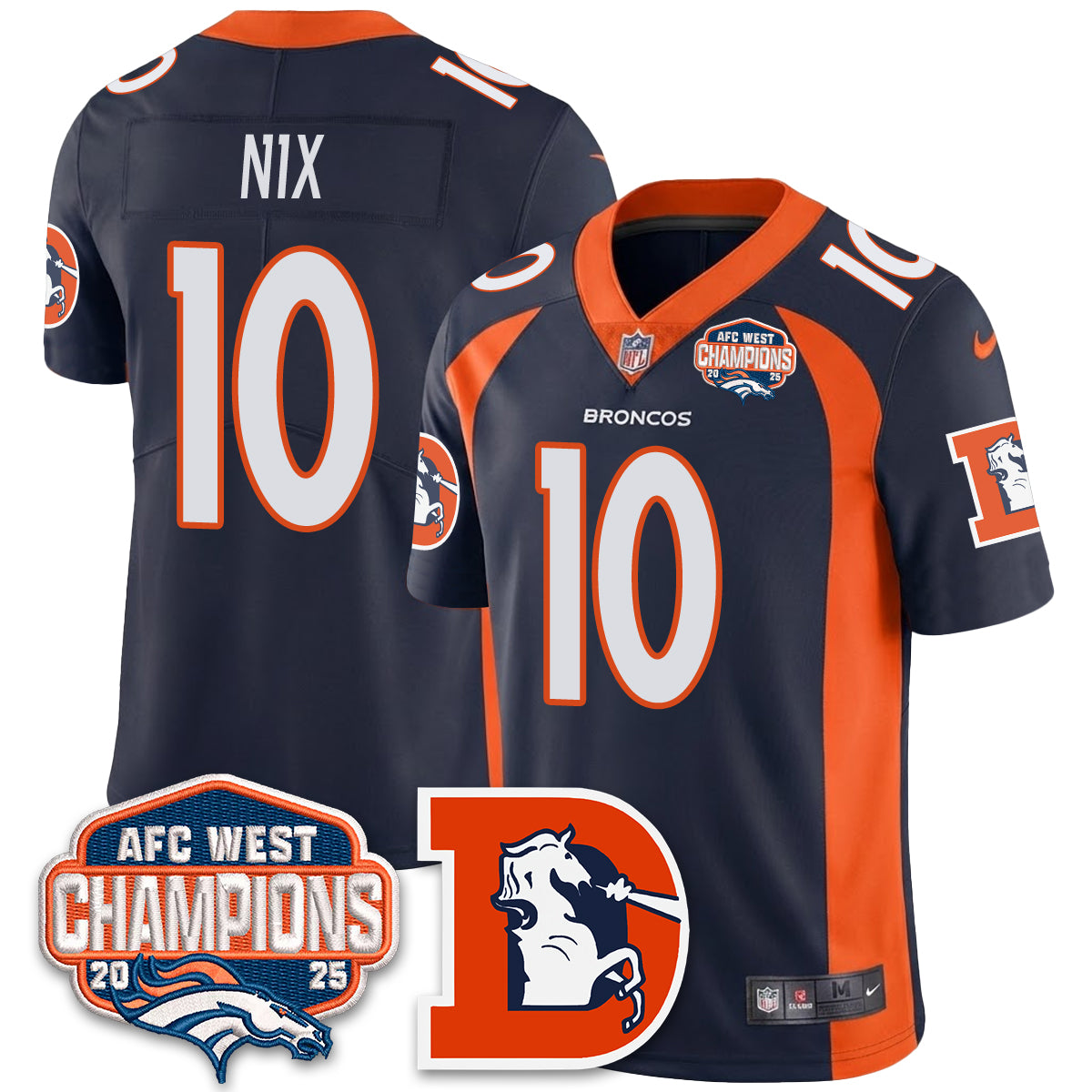 DEN Mitchell & Ness Vapor Limited Jersey - All Stitched